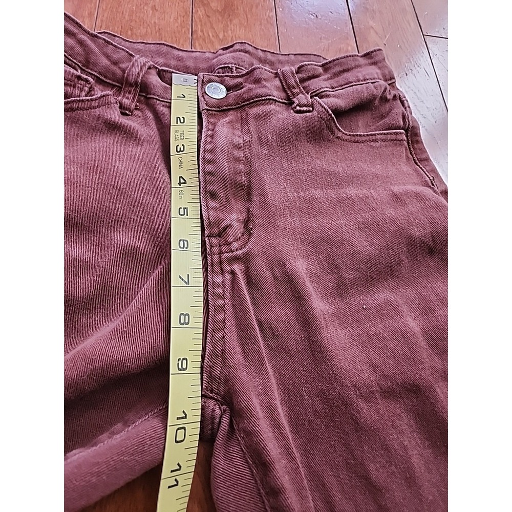 Flare Jeans Women Size 6 Brown High Waisted Retro Boho Fall Neutral Minimalist - Picture 3 of 7
